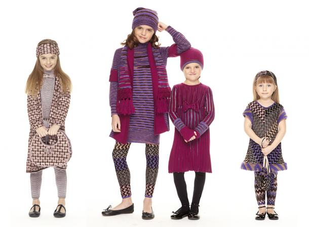 What could be sweeter than these little mismatch looks from Missoni? © Missoni. Missoni kidswear FW 2012-13