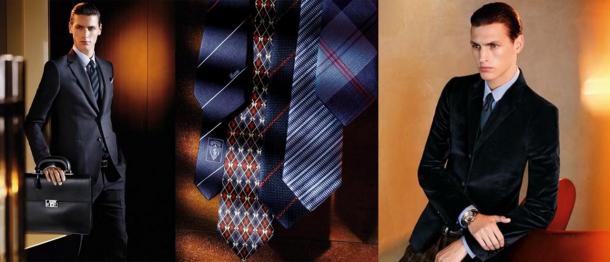 Italian classic ties, from Gucci 2009 men's lookbook; © Gucci. Italian classic ties from Gucci 2009 lookbook