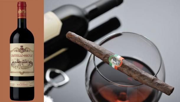 Italian cigars paired with full bodied red wines