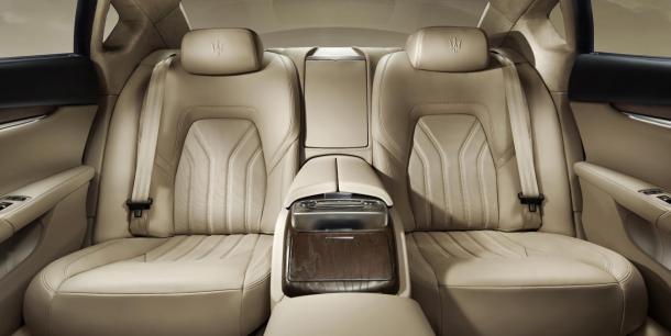 Interior detailing for tastemakers who appreciate the finer things. © Maserati Maserati Quattroporte 2013 rear seats