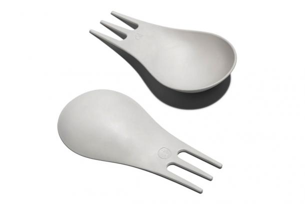 The simple, elegant, minimalist, yet perfectly functional lines of the Moscardino spork The simple, elegant, minimalist, yet perfectly functional lines of the Moscardino spork