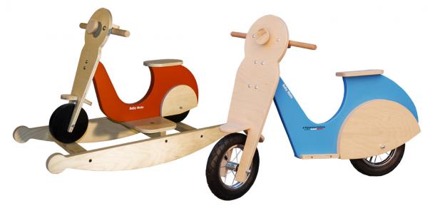 Wooden Italian scooters from Baby Moto