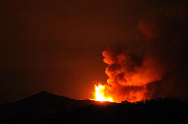 Mount Etna volcano in Sicily