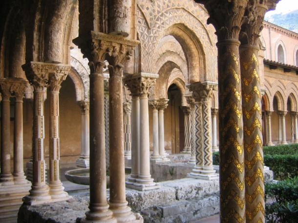 Cloister of the Duomo di Monreale, near Palermo