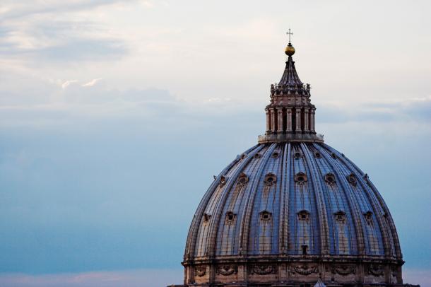 The San Pietro cathedral's dome by Michelangelo