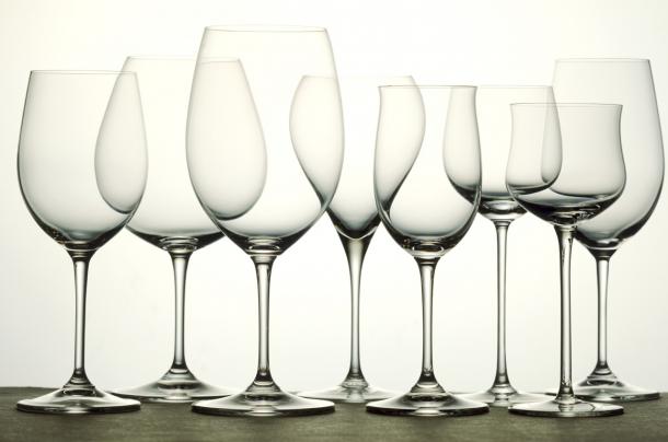 A selection of fine wine glasses, suitable for different types of wine. © John Foxx/Stockbyte/Thinkstock Selection of fine wine glasses