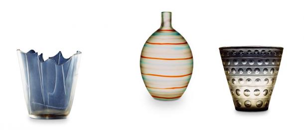 Carlo Scarpa glass designs for Venini