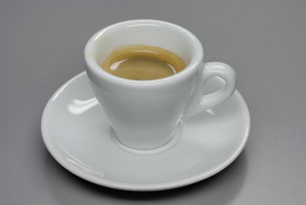 A cup of Italian espresso coffee